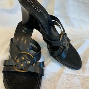 Franco Sarto 8 1/2 Leather Wedge Sandals